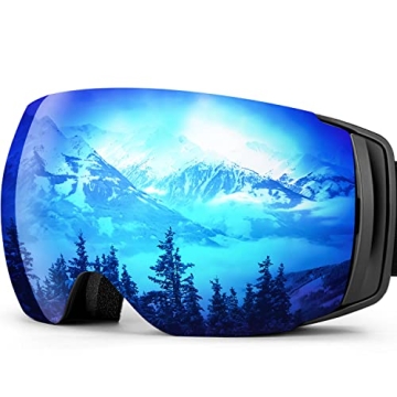 MioTsukus Ski Goggles: Magnetic Lens, Anti-Fog & OTG Comfort