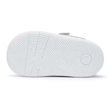 BMCiTYBM Baby Shoes Boy Girl Walking Shoes Breathable Sneakers Infant First Walker Shoes 6 9 12 15 18 24 Months Grey Size 12-18 Months Infant