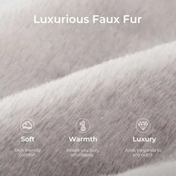 Snug Leaves Women's Fuzzy Scuff Slippers Soft Comfy Memory Foam Non-slip Indoor House Shoes (Grey, Size 7-8)