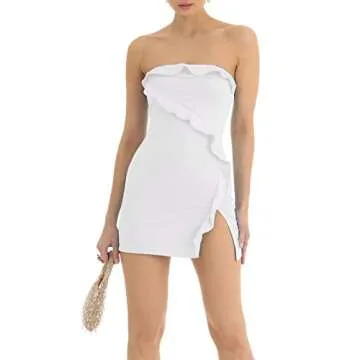 Chic Ducklingup Off Shoulder Mini Dress for Summer Fun