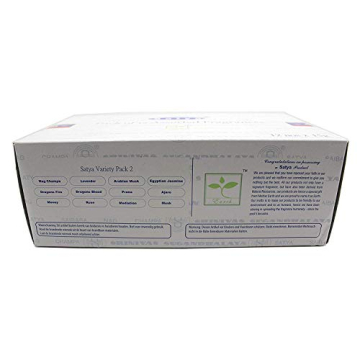 Set of 12 Satya Variety Incense Sticks for Relaxation