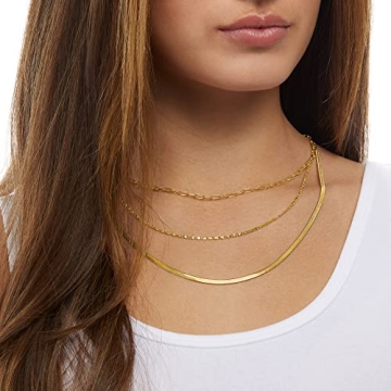 Layered 14K Gold Plated Necklace Set for Every Occasion