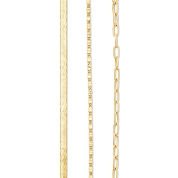 Layered 14K Gold Plated Necklace Set for Every Occasion