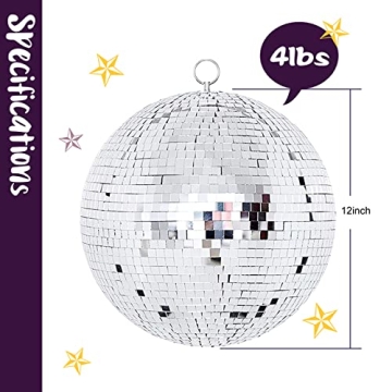 Youdepot 12 Inch Disco Ball - Perfect for Parties and Weddings