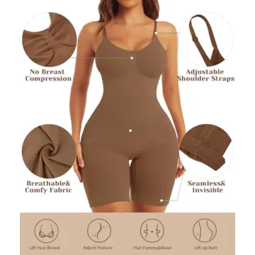 EUYZOU Shapewear Bodysuit Tummy Control for Women