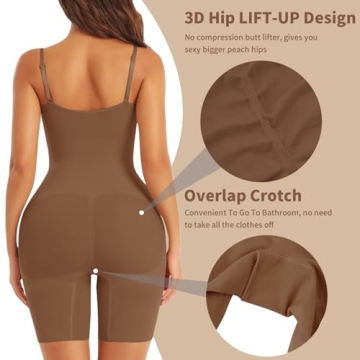 EUYZOU Shapewear Bodysuit Tummy Control for Women