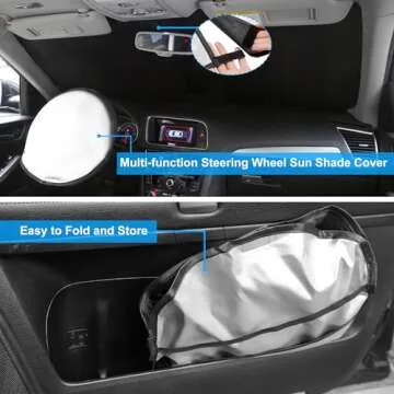 Windshield Sun Shade Custom Fit for 2021 2022 2023 2024 2025 Acura MDX Accessories Foldable Sunshade Sun Blocker Protect Car from Sun Rays & Heat Damage Keep Car Cooler