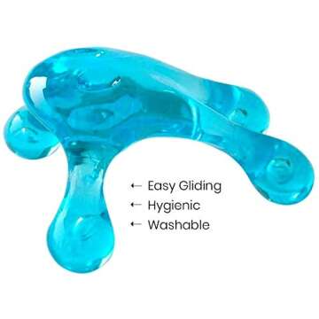 HealthAndYoga Palm Urchin Massage Tool - Easy Palm Fit - 4-Legged Massage Knobs for Gentle Massage