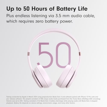 Beats Solo 4 Wireless Headphones - Cloud Pink