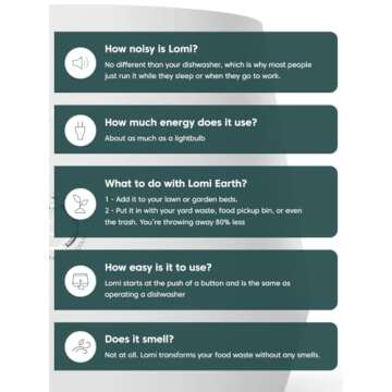 Lomi 1.3 Electric Composter - Smart Kitchen Waste Solution