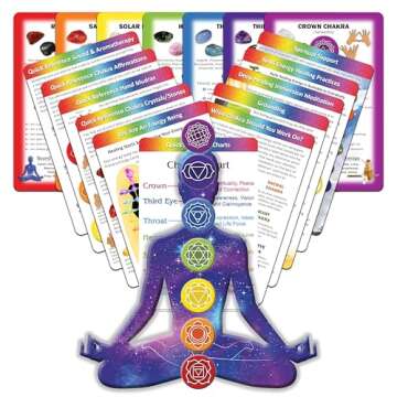 Deck of Chakra Healing Cards Helps Restore and Balance Your Energy with Meditations, Affirmations, C...