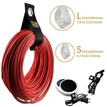 15PCS Heavy Duty Storage Straps Garage Organization Tool Organizers and Storage Fastening Straps Cord Wrap Keeper, Cable Straps for Cords, Hoses, Rope, RV, Boat, and Garage Storage and Organization