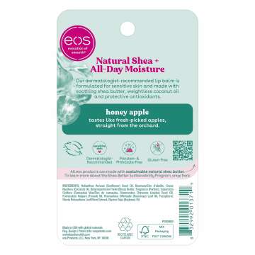 EOS Honey Apple Lip Balm for Sensitive Skin - 0.25 oz