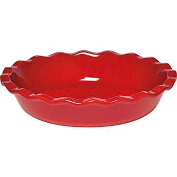 Emile Henry Le Grande 12" Pie Dish | Burgundy