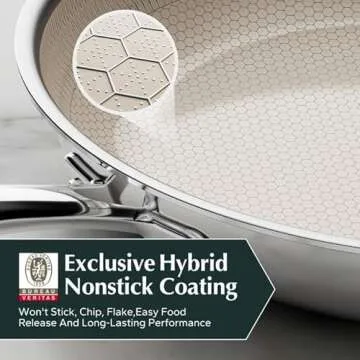 Redchef Non Stick Frying Pan - 10 Inch Hybrid Ceramic Skillet, Durable & Non-Toxic