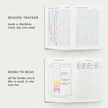 KUNITSA CO. Reading Journal for Avid Readers (104 reviews). Gift for Book Lovers. Review and Track Your Reading (Blush, Avid Reader Edition)