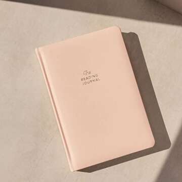 KUNITSA CO. Reading Journal for Avid Readers (104 reviews). Gift for Book Lovers. Review and Track Your Reading (Blush, Avid Reader Edition)