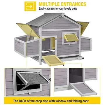 Aivituvin Weatherproof Chicken Coop with Nesting Boxes