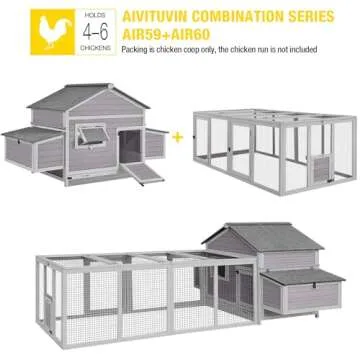 Aivituvin Weatherproof Chicken Coop with Nesting Boxes