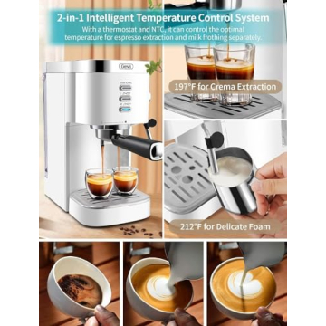 Gevi Espresso Machine 20 Bar High Pressure For Home
