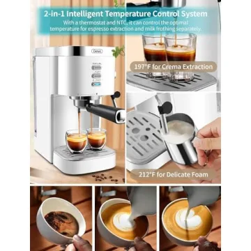 Gevi Espresso Machine 20 Bar High Pressure For Home