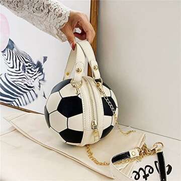 Stylish QZUnique Soccer Ball Cross Body Bag for Women