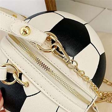 Stylish QZUnique Soccer Ball Cross Body Bag for Women