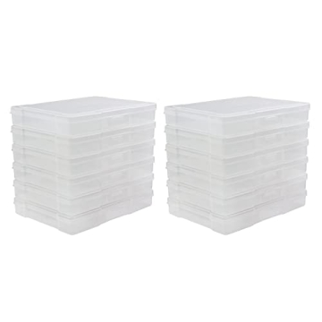 novelinks 5x7 Transparent Photo Storage Boxes - 12 Pack