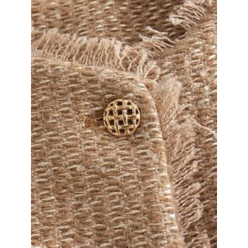 Stylish Hathne Women's Tweed Blazer with Pockets