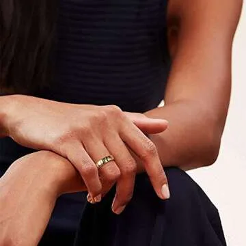 Stylish AllenCOCO 14k Gold Plated Chunky Ring for Everyone