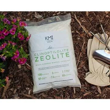 KMI Zeolite Powder, 100% Natural Soil Amendment for Farming, Gardening, Golf Courses, Turfgrass- US MESH- (5lb) Bag