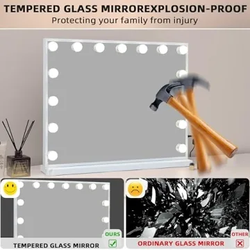 Fenair Vanity Mirror with Lights and Bluetooth Speaker