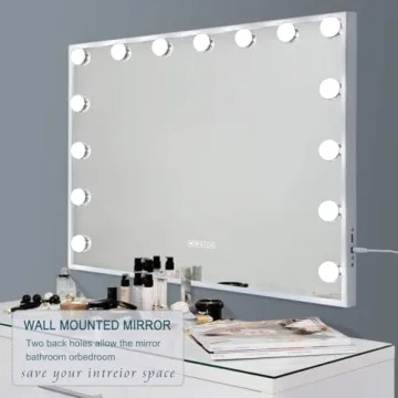 Fenair Vanity Mirror with Lights and Bluetooth Speaker