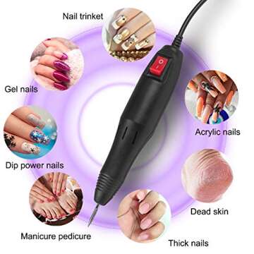 Electric Nail Drill - Professional 20,000RPM Low Noise Nail Machine
