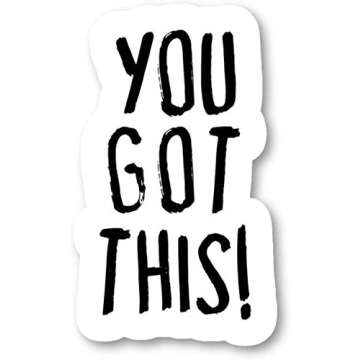 You Got This - Inspirational Magnets Car Refrigerator Metal Sign Magnetic Vinyl 5"