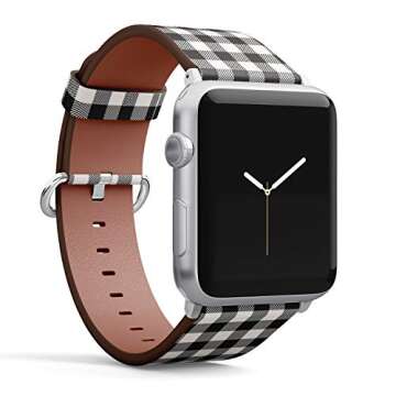 Stylish Compatible Leather Apple Watch Band Strap 38mm 40mm 41mm