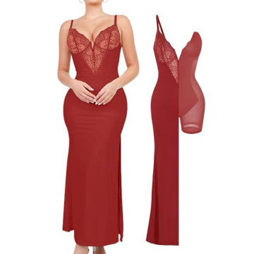 Stylish Popilush Bodycon Shapewear Dress with Deep V-Neck for Women