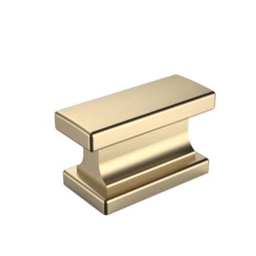 Amerdeco 10 Pack Brushed Brass Cabinet Handles for Home Decor