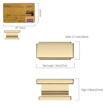 Stylish Amerdeco Gold Cabinet Knobs for Home Upgrade