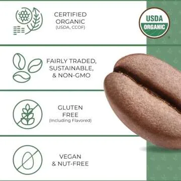 The Bean Organic Coffee Company Half Caff French Roast