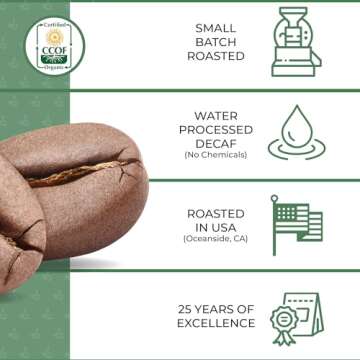 The Bean Organic Coffee Company Half Caff French Roast