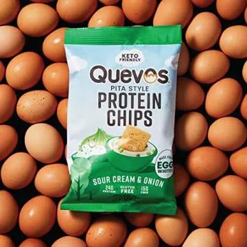 Buy Quevos Sour Cream & Onion Protein Chips Online