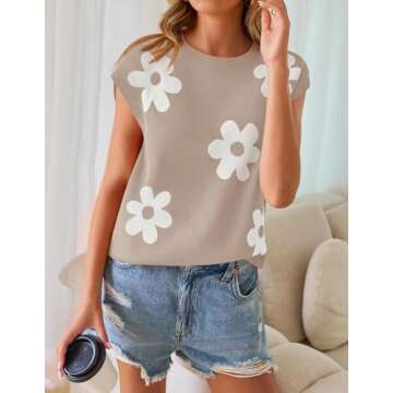 Shop ZESICA Women’s Summer Casual Printed Tops | Trendy Styles