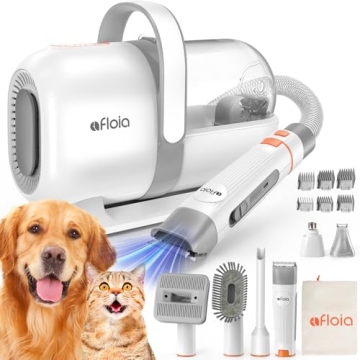 Afloia Dog Grooming Kit: All-in-One Pet Grooming Vacuum & Clippers
