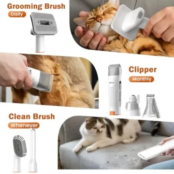 Afloia Dog Grooming Kit Vacuum Clippers Low Noise