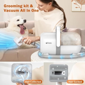 Afloia Dog Grooming Kit Vacuum Clippers Low Noise