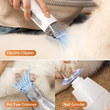 Afloia Dog Grooming Kit Vacuum Clippers Low Noise