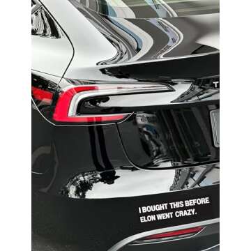 2 Pack Anti Elon Bumper Stickers - I Bought This Before Elon Went Crazy