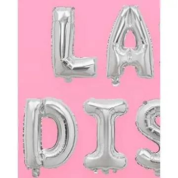 xo, Fetti Last Disco Foil Balloons - 16", Silver | Bachelorette Party Decorations, 70s, Bride Supplies, Space Cowboy Bach,