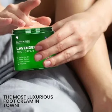 Majestic Pure Lavender Oil Foot Cream - 8 oz Rejuvenating Care